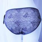 See through full lace thong panties for ladies